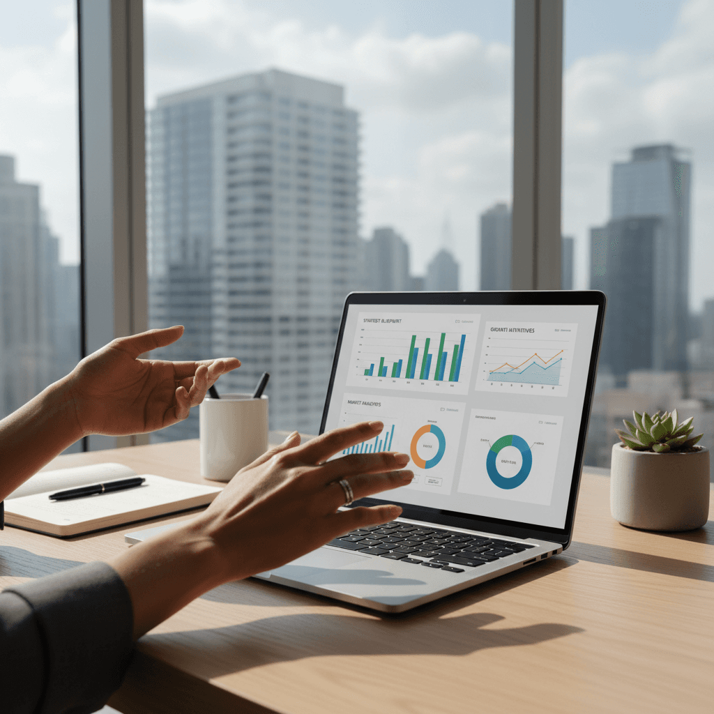 Professional IT consultant analyzing cloud cost data